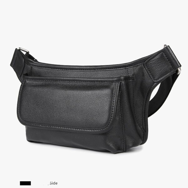 New Men's Waist Bag Compact And Practical Leather Top Layer Cowhide Small Satchel