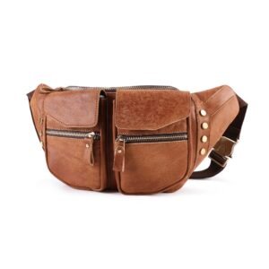 Leather Men's Outdoor Multi-function Single Shoulder Bag