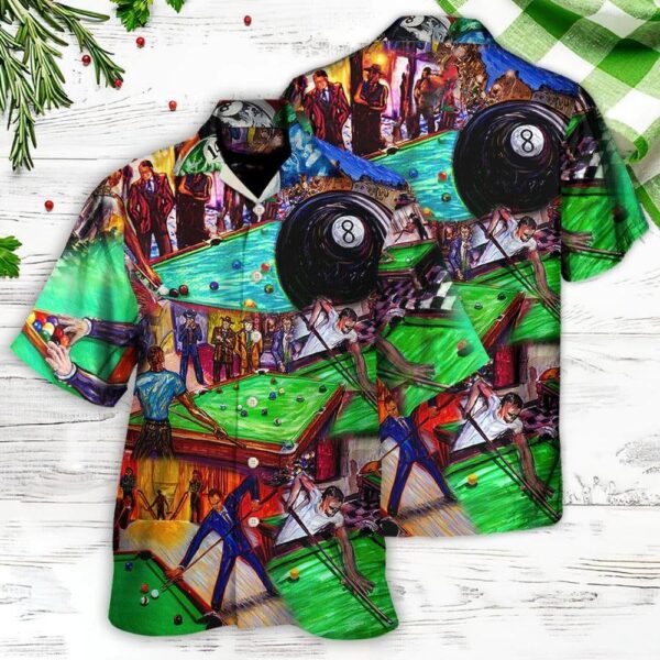 Billiard Hawaiian Shirt Billiard Rack Aloha Hawaiian Shirt 8 ball Billiard Aloha Shirt For Men Perfect Gift For Billiard Lovers
