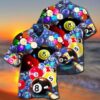 Billiard Hawaiian Shirt Colorful Billiard Ball Aloha Hawaiian Shirt Billiard Is Excited Aloha Shirt For Men Perfect Gift For Billiard Lovers