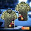 Billiard Hawaiian Shirt Custom Name Green Camo Personalized Aloha Hawaiian Shirt For Men Perfect Gift For Billiard Lovers Billiard Players