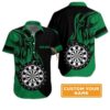 Customized Name Darts Hawaiian Shirt Personalized Dartboard Hawaiian Shirts For Summer Gift For Darts Lovers Darts Players Uniforms