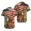 Deer Hunting American Flag Aloha Hawaiian Shirts For Men Women 4th Of July Gift For Summer Friend Family Independence Day