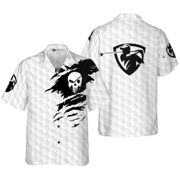 Golf Hawaiian Shirt The Golf Skull Aloha Hawaiian Shirt Colorful Summer Aloha Shirt For Men Women Gift For Husband Wife Friend Family Golfers