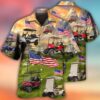 Golf Hawaiian Shirts Independence Day American Flag Club Car Hawaiian Shirt Perfect Gift For Men Golfers Happy 4th Of July